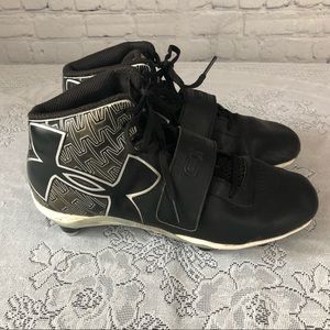 Men's Under Armour C1N Mid D Cam Newton Football cleats size 9